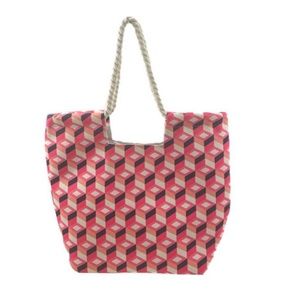 NWT Geometric MADE FOR MACY’S Canvas Tote